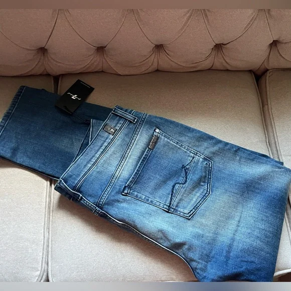 7 For All Mankind Slimmy Jeans, Size 34, NWT - Picture 2 of 9